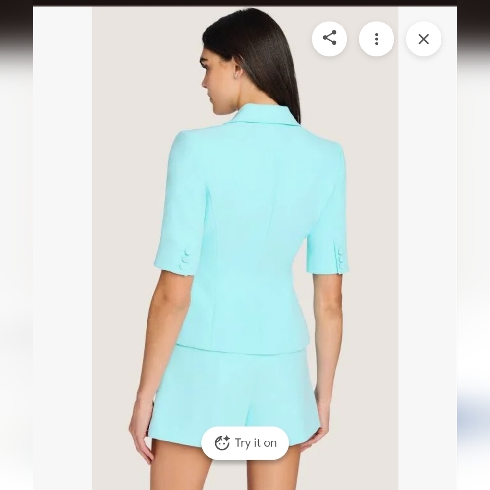 Generation Love Melbourne Crepe Aqua  Blazer  Rare Size XXL - Picture 3 of 10